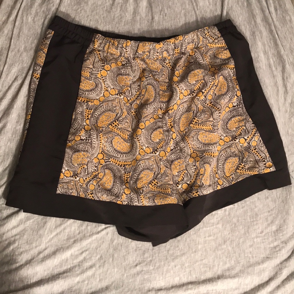 H+M Conscious High Waisted Silk Shorts